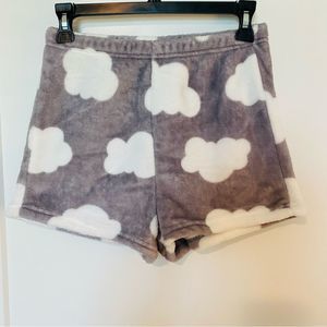 Cloud shorts. Fleece blanket material size small